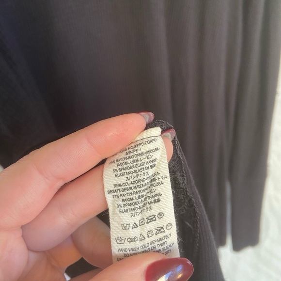 Free People we the free Waffle Knit Tunic Sweater Size Medium - Picture 7 of 9